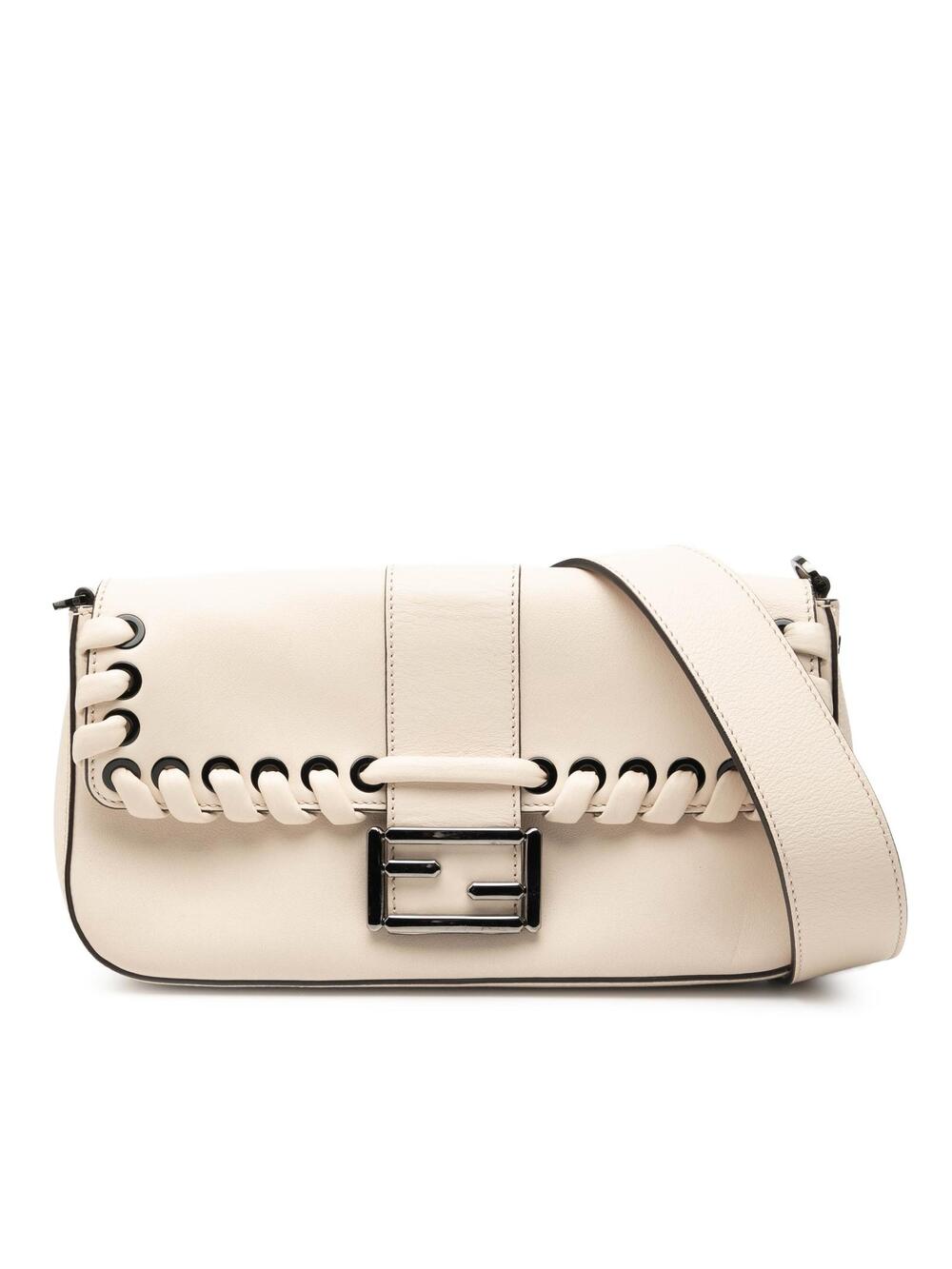 Fendi Whipstitch Leather Baguette #288134F12B